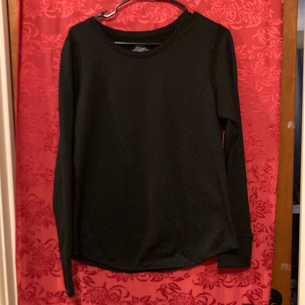 Thick  Long Sleeve Sweat Shirt With Hole For Thumb